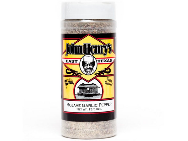 John Henry Mojave Garlic Pepper Seasoning 11.5 oz Jar