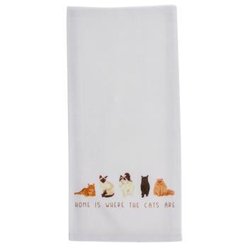 Karma Gifts "Home is Where the Cats Are" Tea Towel