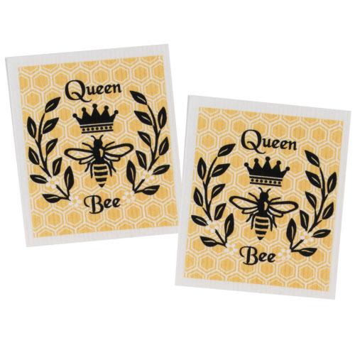 Kay Dee Designs 2pc Swedish Dishcloth Set - "Queen Bee"