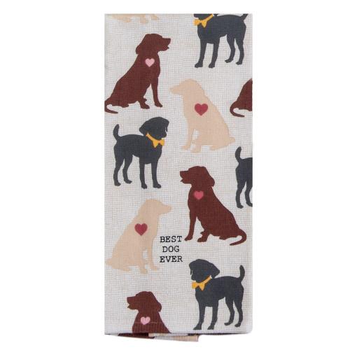 Kay Dee Designs "Best Dog Ever" Dual Purpose Towel