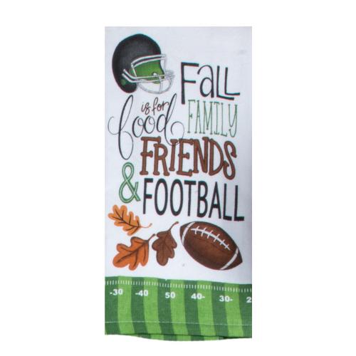 Kay Dee Designs Dual Terry Towel Fall is for Food, Family, Friends & Football