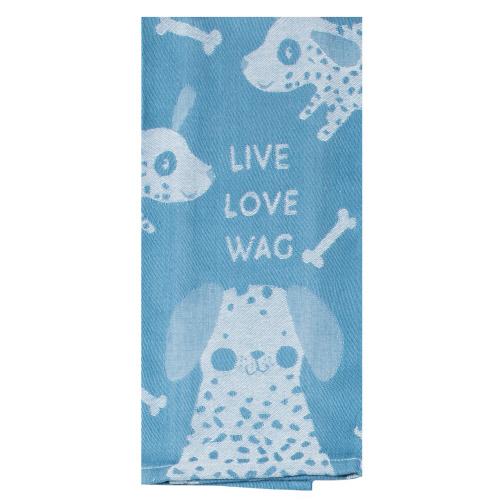 Kay Dee Designs "Live Love Wag" Jacquard Tea Towel