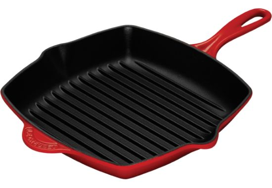 Le Creuset 10.25" Red Square Grill Pan