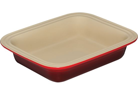 Le Creuset 10.75" X 8.5" Red Rectangular Deep Dish Baker
