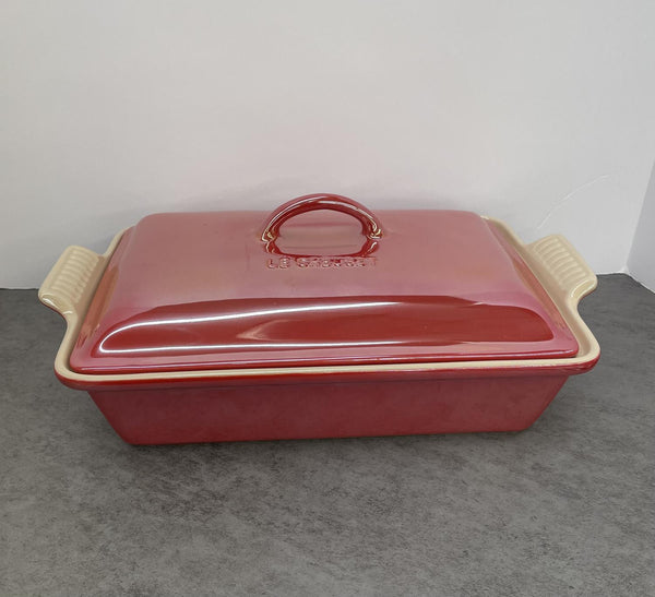 Le Creuset Heritage Rectangle Covered Baker - Pearlized Red