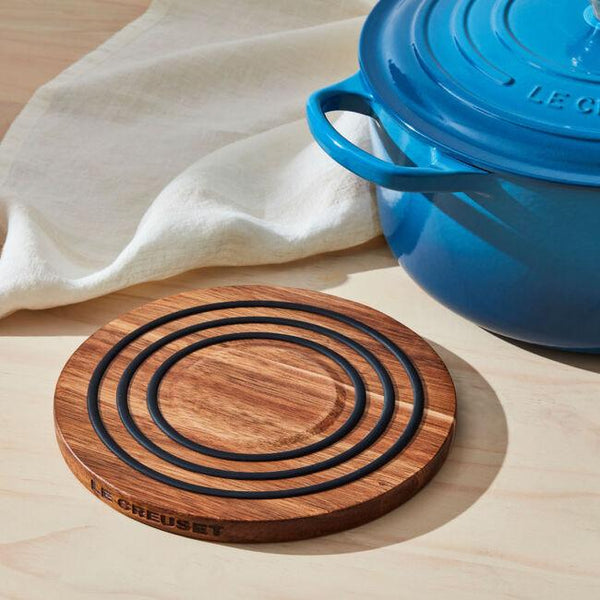 Le Creuset Magnetic Wooden Trivet with Silicone
