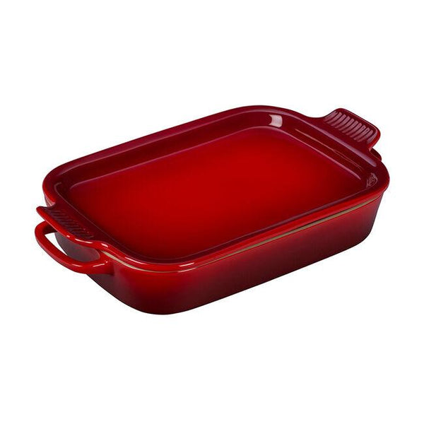 Le Creuset Rectangular Dish with Platter Lid - Red