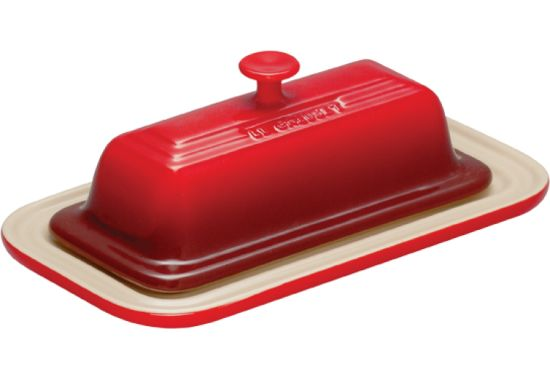 Le Creuset Red Butter Dish the international pantry
