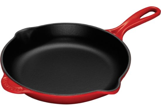 Le Creuset Red Iron Handle 12" Skillet