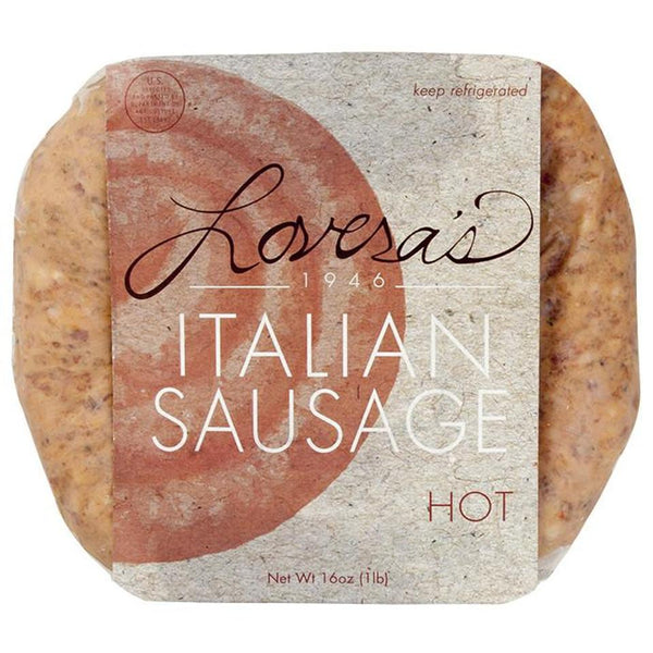 Lovera's Hot Original Raw Italian Sausage 16oz