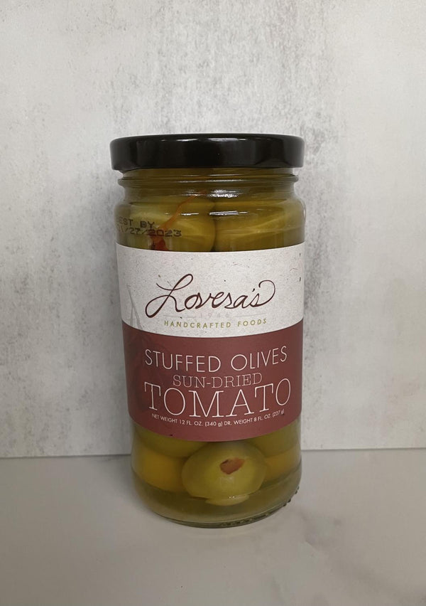 Lovera's Sun Dried Tomato Stuffed Olives