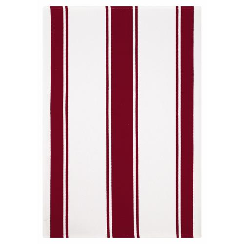 Mu Kitchen Classic Stripe Kitchen Towel - Cabernet