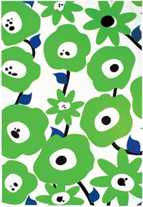 Mu Kitchen Cotton Towel-Green Blossom