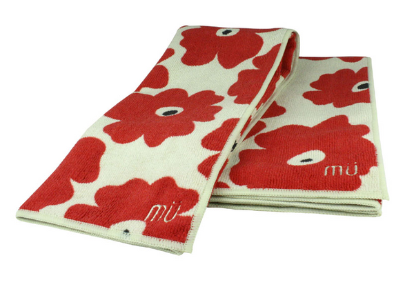 Mu Kitchen Microfiber Towel - Red Poppy