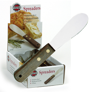 Norpro Stainless Steel Spreader with Sandal Wood Handle