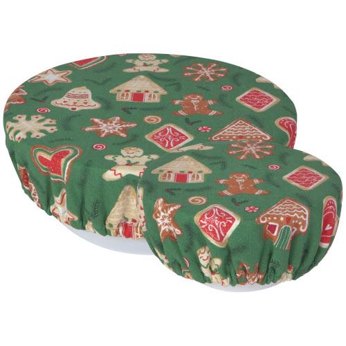 Now Designs Bowl Covers Set/2- Christmas Cookies