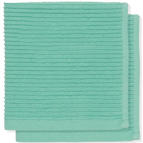 Now Designs Lucite Green Ripple Dishcloth set of 2