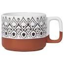 Now Designs White Harmony Terra Cotta Mug