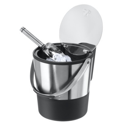OGGI Black and Stainless Steel Ice Bucket