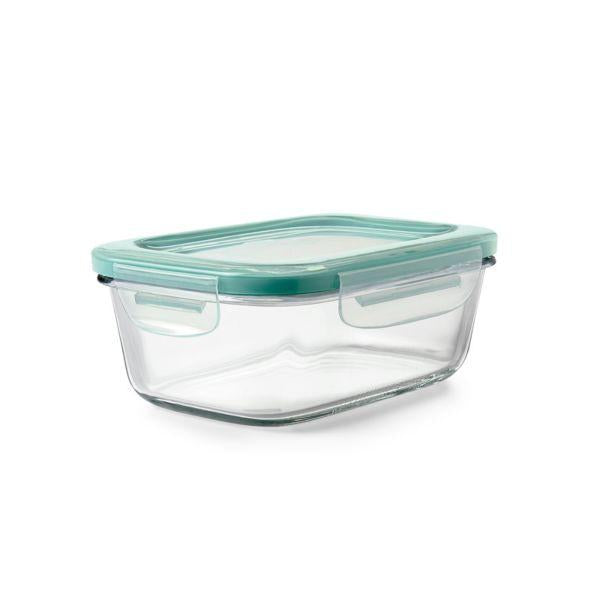 OXO 3.5 CUPS GLASS SNAP CONTAINER WITH PLASTIC LID