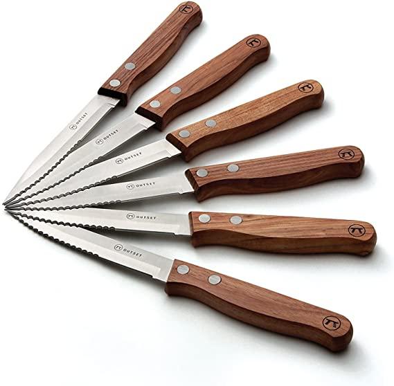 Outset Set of 6 Rosewood Steak Knives