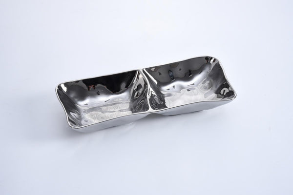 Pampa Bay Thin and Simple Silver Divided Tray