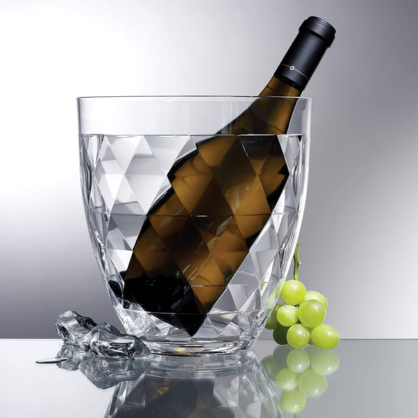 Prodyne Diamond Cut Acrylic Wine Bucket