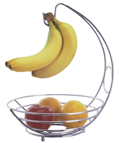 Progressive Banana Holder with Fruit Bowl-Chrome