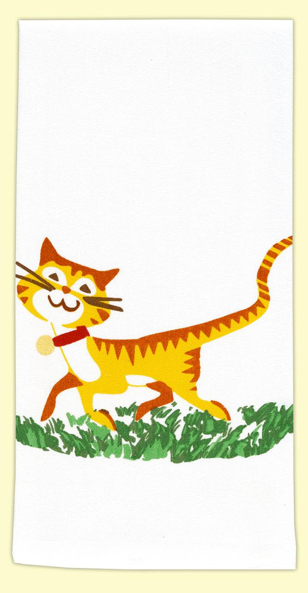 Red and White Kitchen Co. Cat Towel