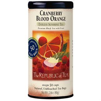 Republic of Tea Fair Trade Cranberry Blood Orange Tea Bags