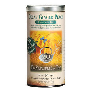 Republic of Tea Ginger Peach Decaf Tea Bags