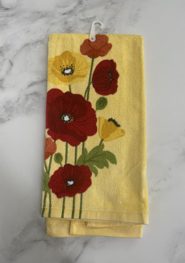 Ritz Ultra Absorbent Cotton Towel - Poppies