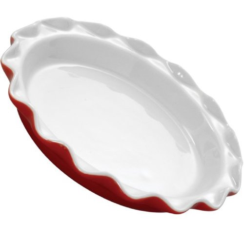 Rose's Red Fluted Pie Pan
