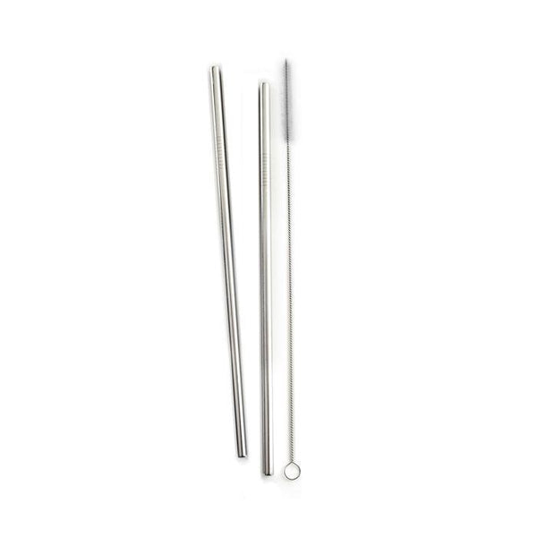 Set of 2 Stainless Steel 11" Straws