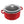 Load image into Gallery viewer, Staub 4qt Cherry  Cast Iron Dutch Oven with Glass Lid
