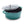 Load image into Gallery viewer, Staub 4qt Turquoise Cast Iron Dutch Oven with Glass Lid
