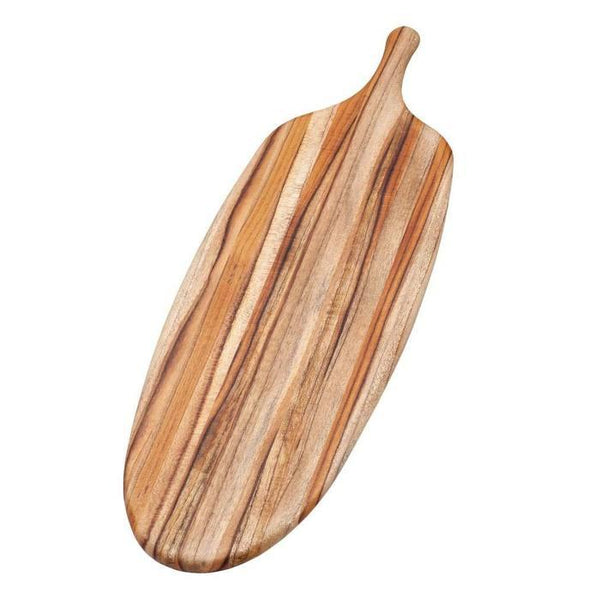 Teak Haus Paddle Cutting Board with Handle