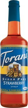 Torani Sugar Free Strawberry Syrup 25 Ounces