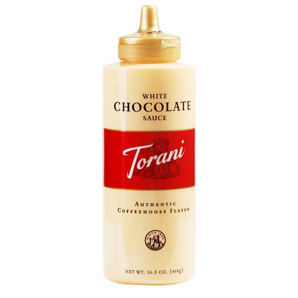 Torani White Chocolate Puremade Sauce 16.5oz.