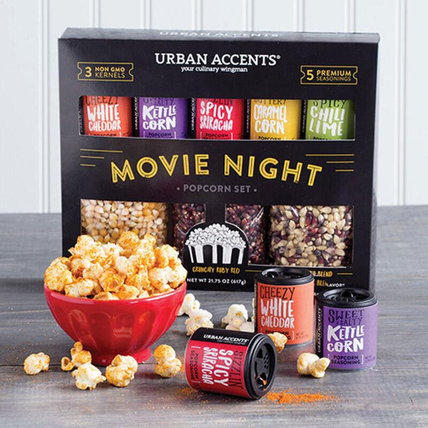 Urban Accents Movie Night Popcorn Gift Set Collection