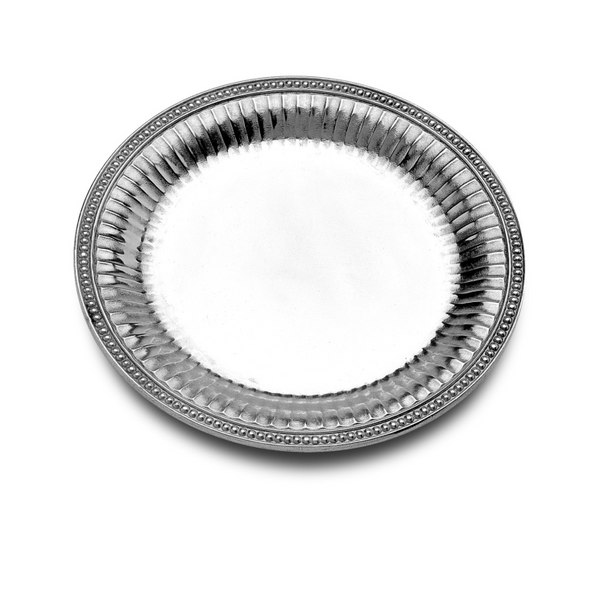 Wilton Armetale Flutes and Pearls Large Round Tray
