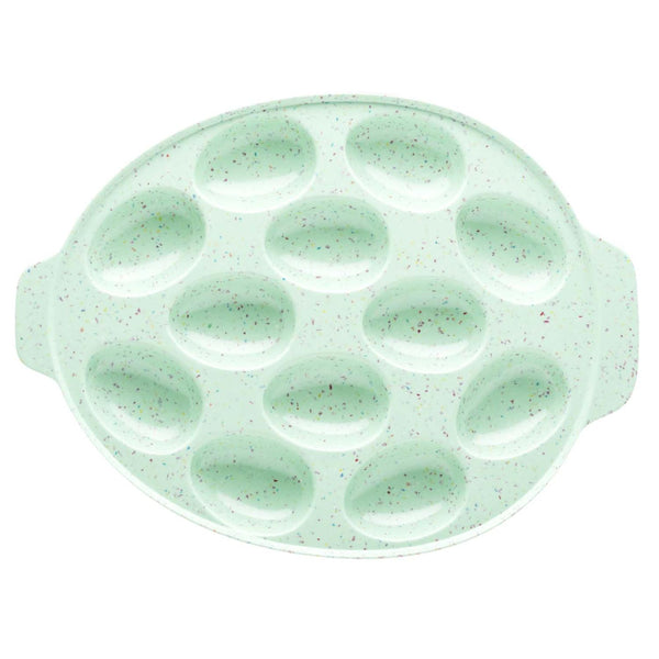 Zak 11in. Plastic Egg Platter Sprinkles - Mint