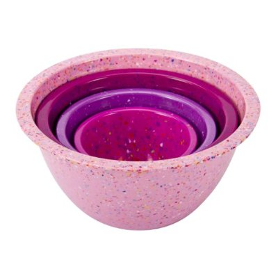Zak Confetti Mixing Bowl Set Pink (4)