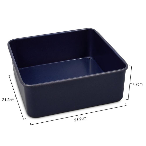 Zyliss Durable 8" Non-Stick Square Cake Pan with Removable Bottom