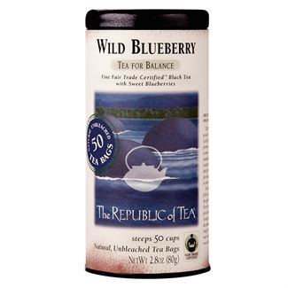 Republic of Tea Fair Trade Wild Blueberry Tea Bags