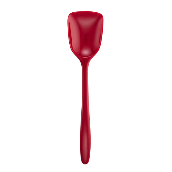 Gourmac 10" Melamine Solid Spoon - Red