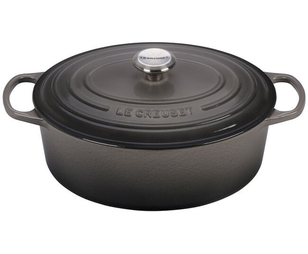 Le Creuset Signature 8 Quart Oyster Grey Oval Oven
