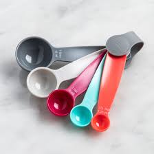 Trudeau 5pc Plastic Measuring Spoons Retro Colors