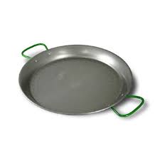 World Cuisine Round Paella Pan 23 5/8" x 2 1/4" with Side Handles