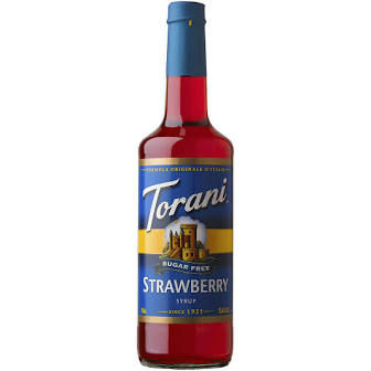 Torani Sugar Free Strawberry Syrup 25 Ounces